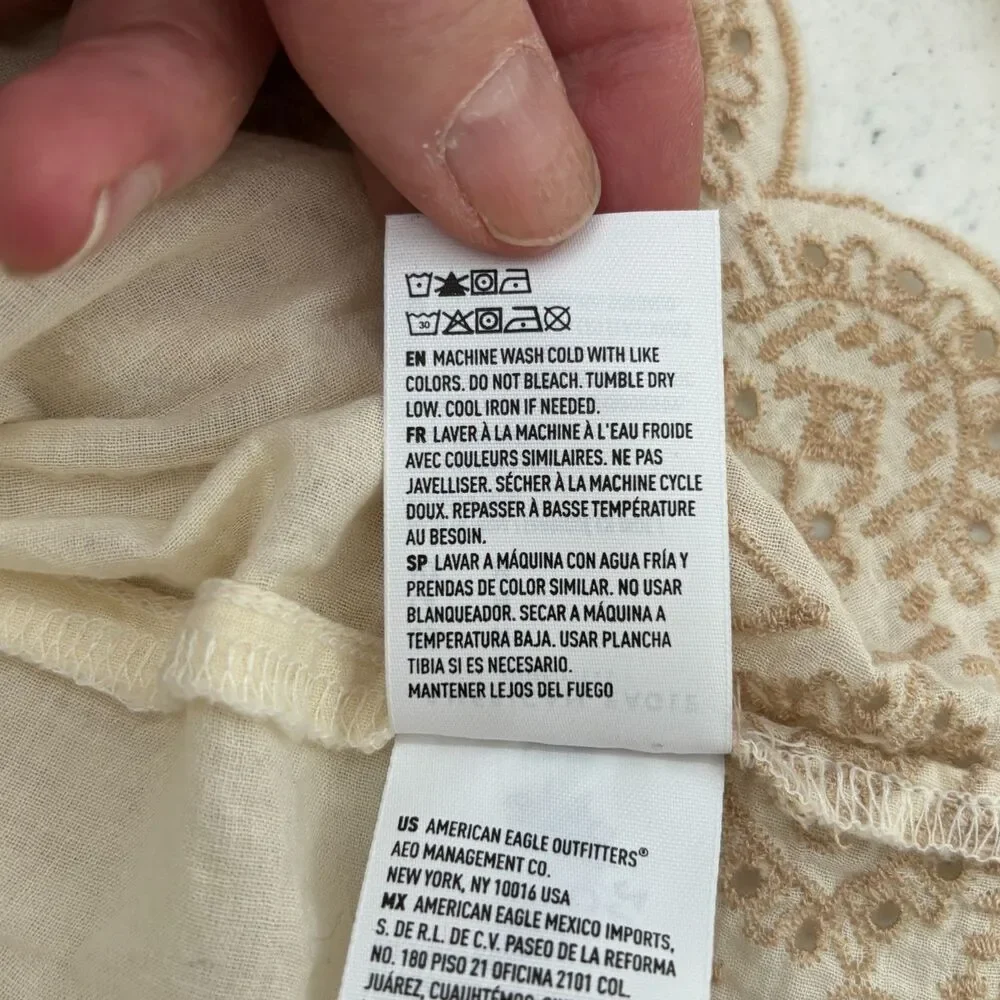 American Eagle Smocked Top Medium